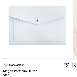 Glass ladder Megan portfolio clutch/ laptop case